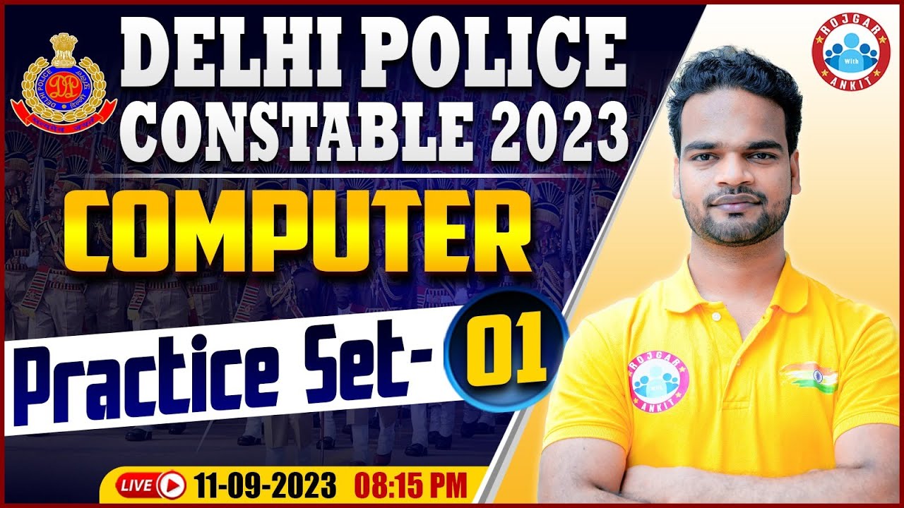 Delhi Police Constable 2023 | Computer Practice Set 1, DP Computer PYQs, Computer By Shivam Sir
