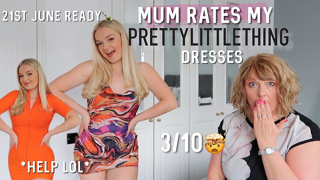 Mum Rates my PRETTY LITTLE THING CLUBBING Outfits *too honest lol* | 21st June Outfits!