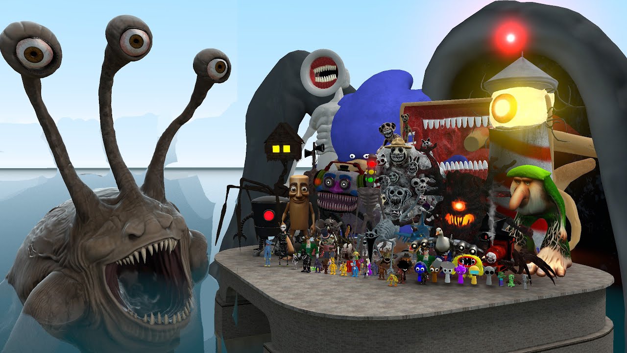 HEAR ME OUT SEA CREATURE VS ALL MONSTERS! (Garry's Mod)