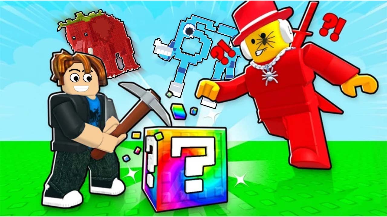 AKU MENEMUKAN BRAINROT TERLANGKA DI BREAK LUCKY BLOCK!