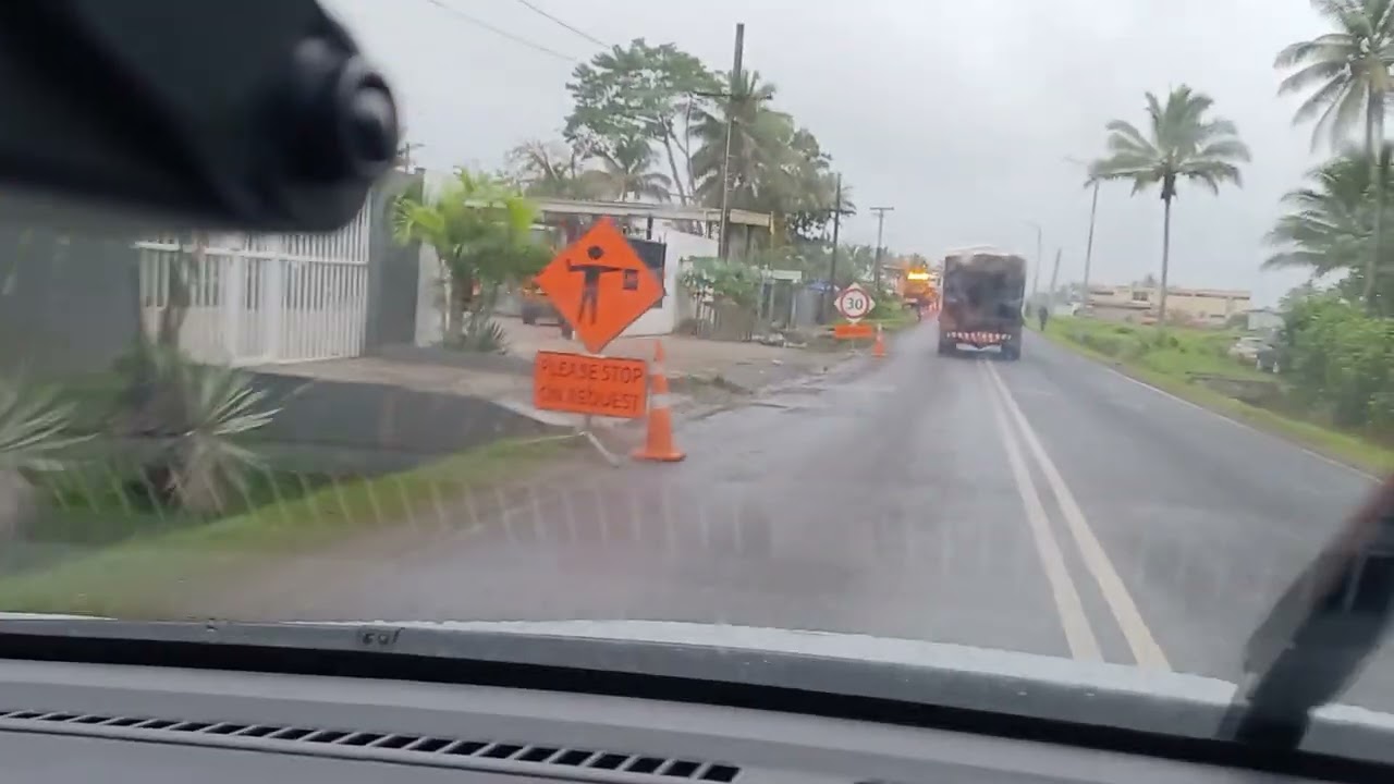 Driving To Suva From Navua Fiji