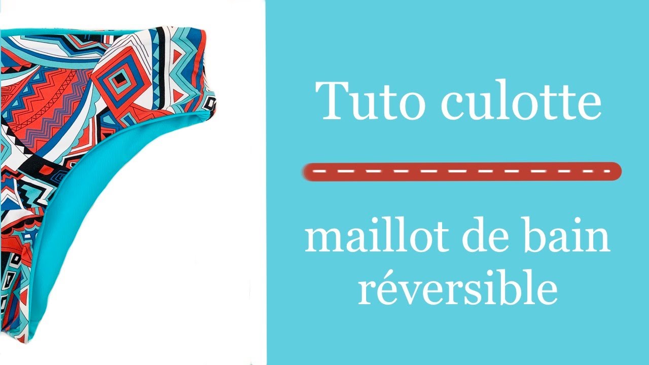Tuto couture :une culotte maillot de bain réversible!!!