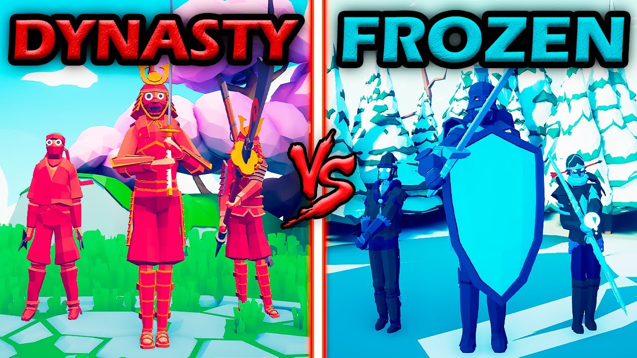 FROZEN KINGDOM vs DYNASTY WARRIORS - Totally Accurate Battle Simulator | TABS