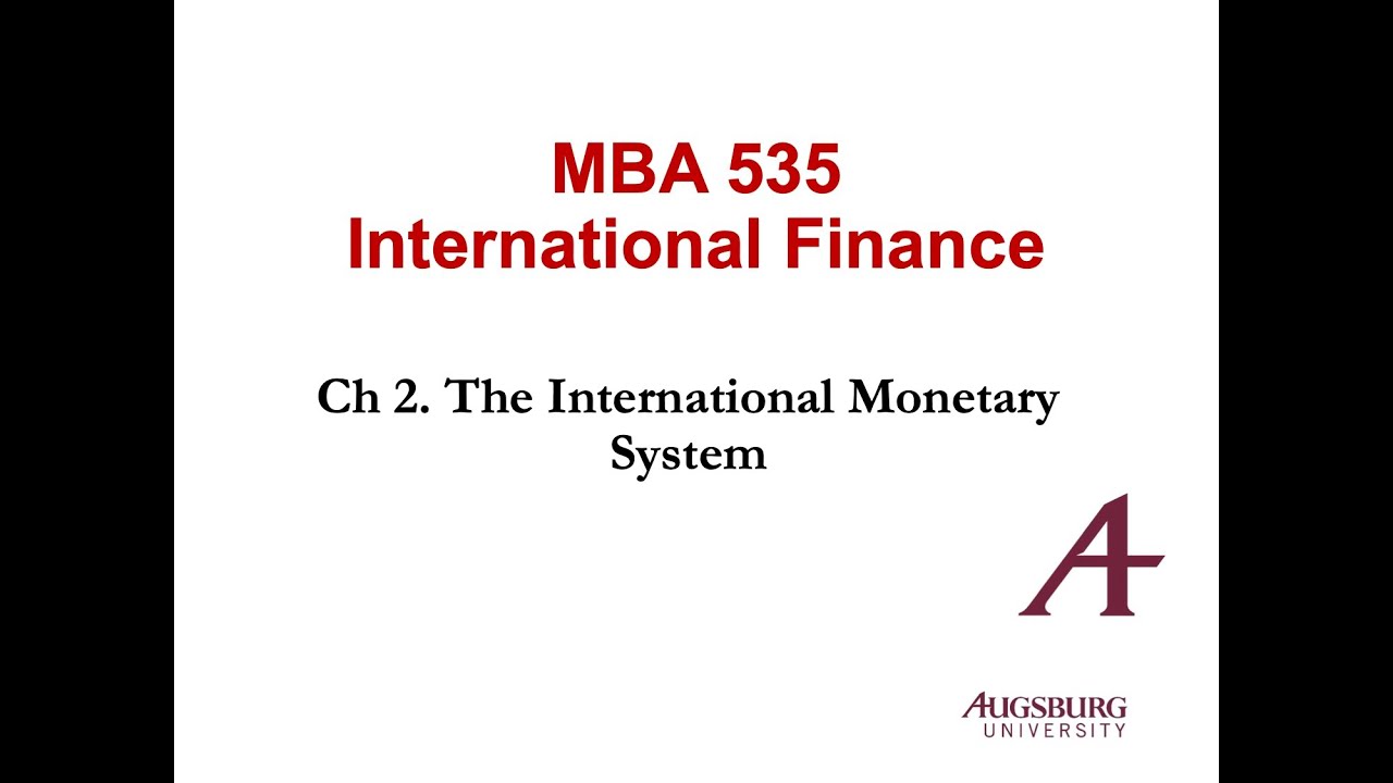 Ch 2 Part 4.  Currency Crises