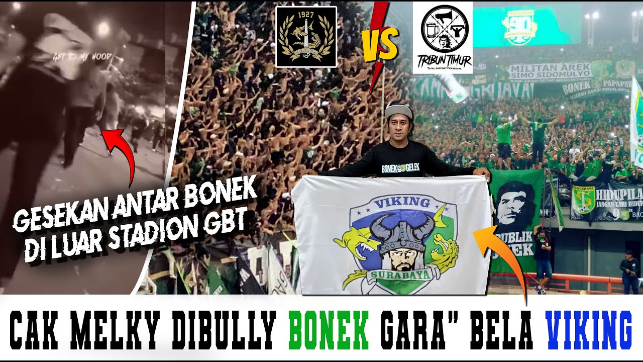 BONEK GREEN NORD vs TRIBUN TIMUR.. Bonek Timur Bela Viking.. Green Nord Rasis Ke Viking