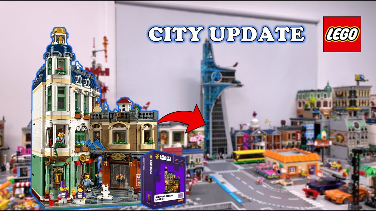 Я не ожидал, что модульная конструкция «Торговая улица» из LEGO получится такой удачной!!