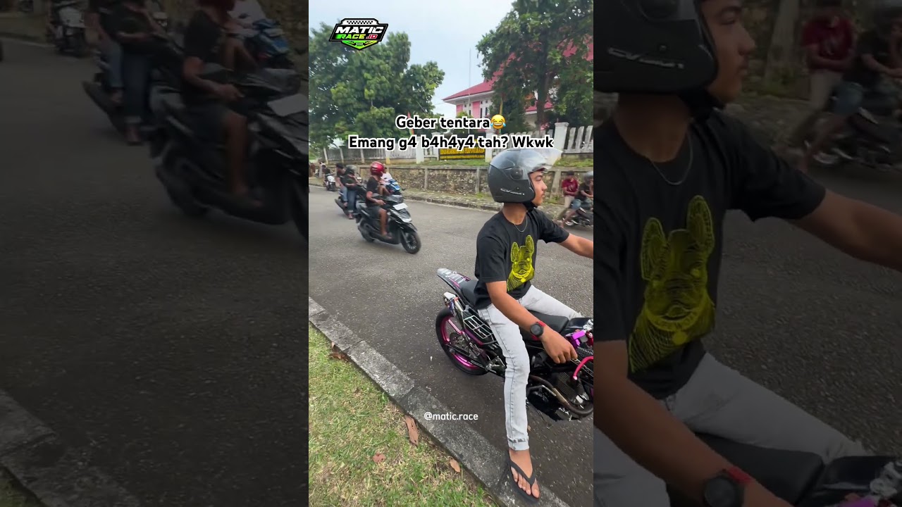 Tebak tentara nya ngmng apa gaes? #lensabalapkerinci #maticrace #roadrace