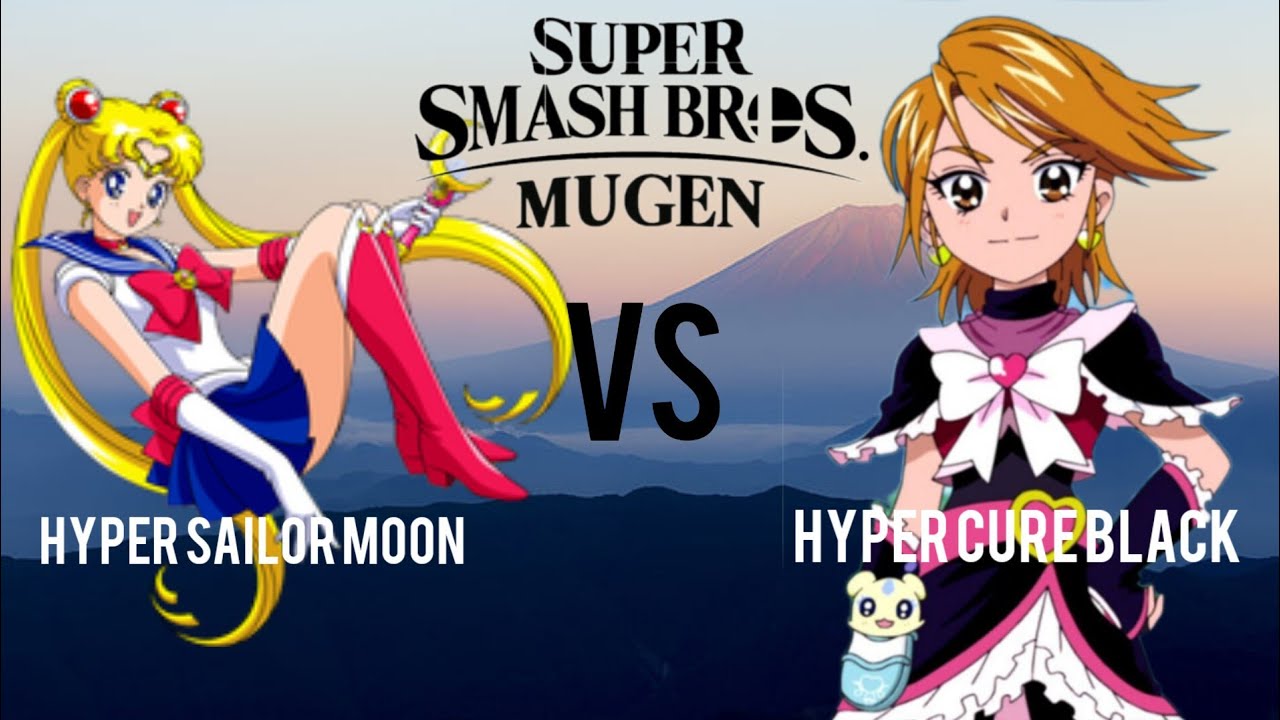 MUGEN Smash Mod Battles Hyper Sailor Moon VS Hyper Cure Black
