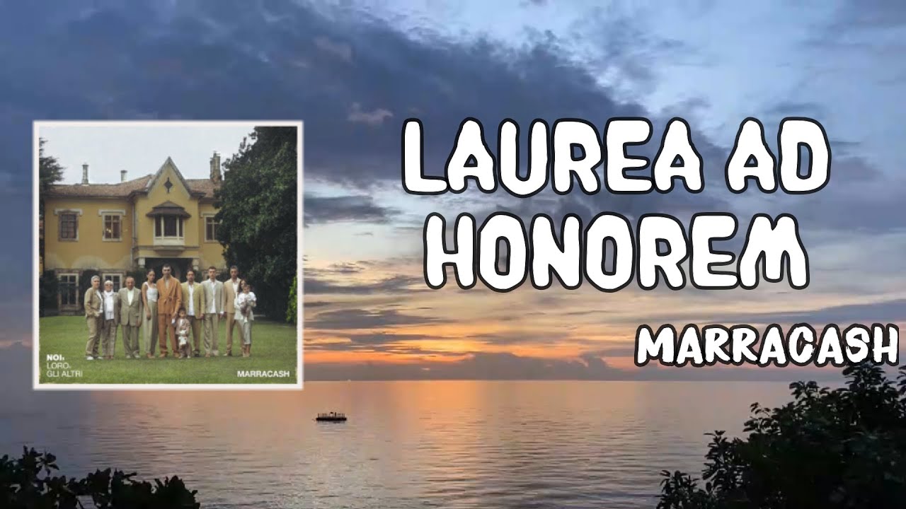 LAUREA AD HONOREM Lyrics - Marracash