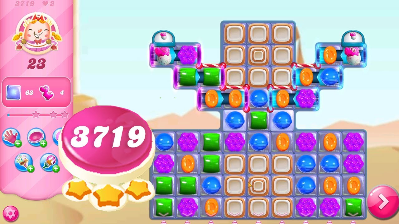 Candy Crush Saga Level 3719 || No Boosters || 3 Stars 🌟🌟🌟