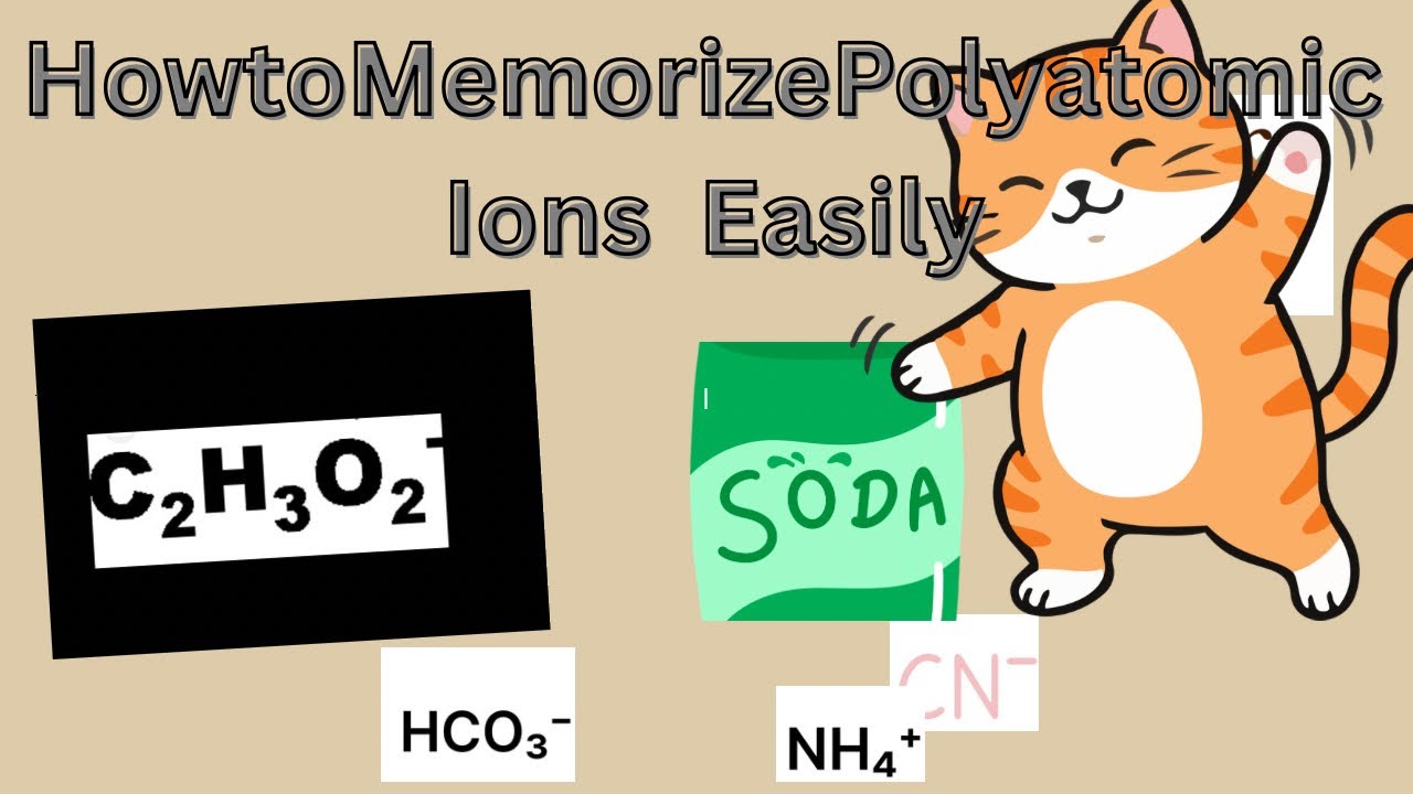 How to Learn Polyatomic  Ions #How to memorize polyatomic ions#AP Chemistry #Chemistry