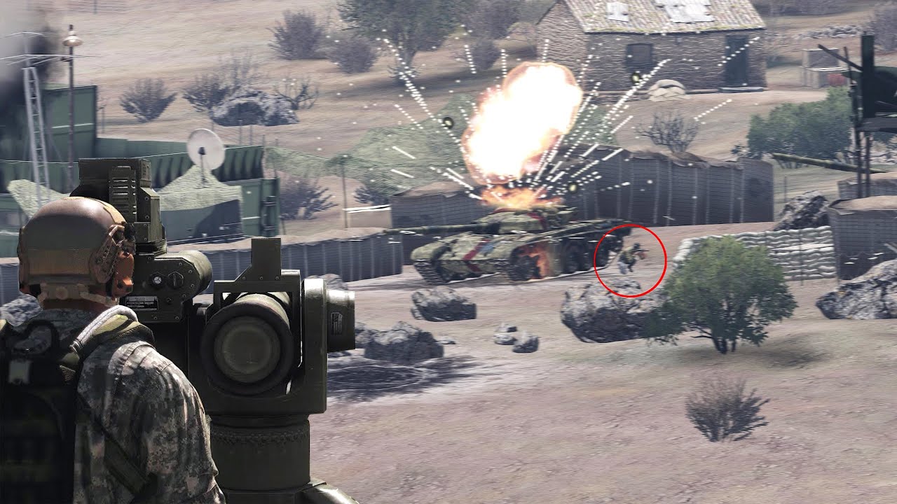 Freedom fighters ambush Russian tank on the western front | ARMA3 Milsim Gameplay Military Simulator