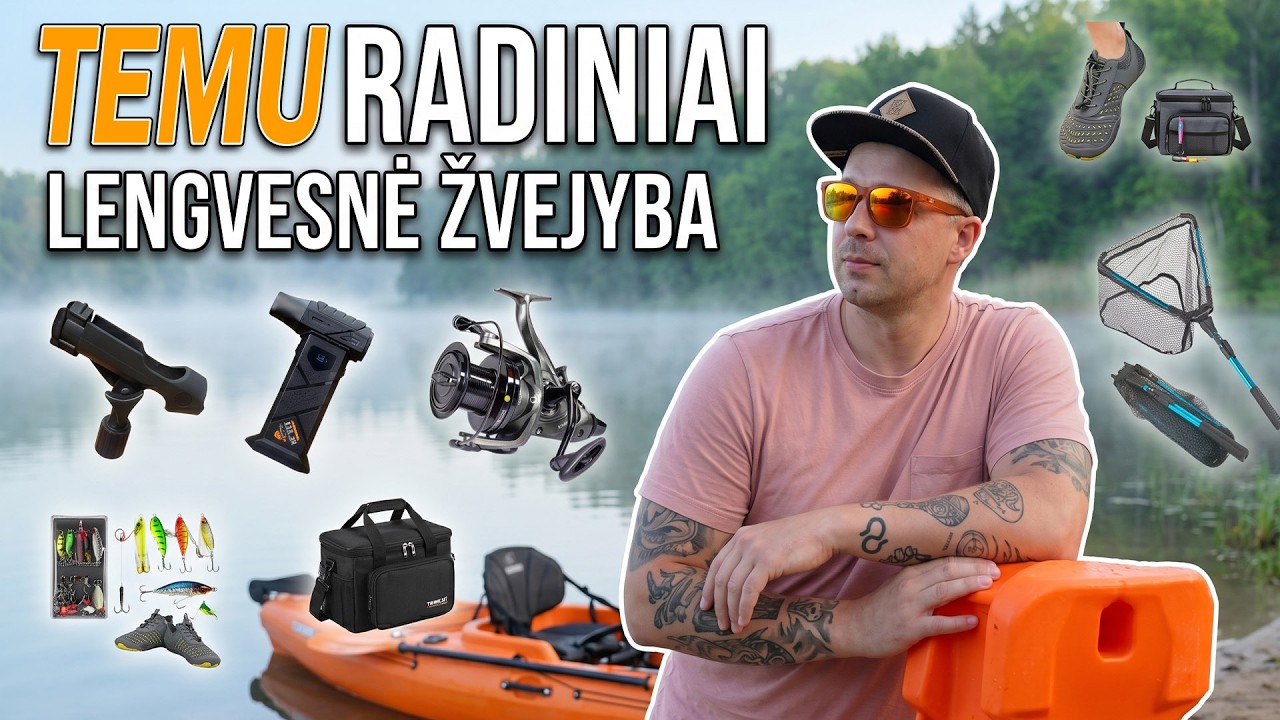 Užsakiau TEMU priedus Kayakui &mdash; unboxing + testas ant vandens