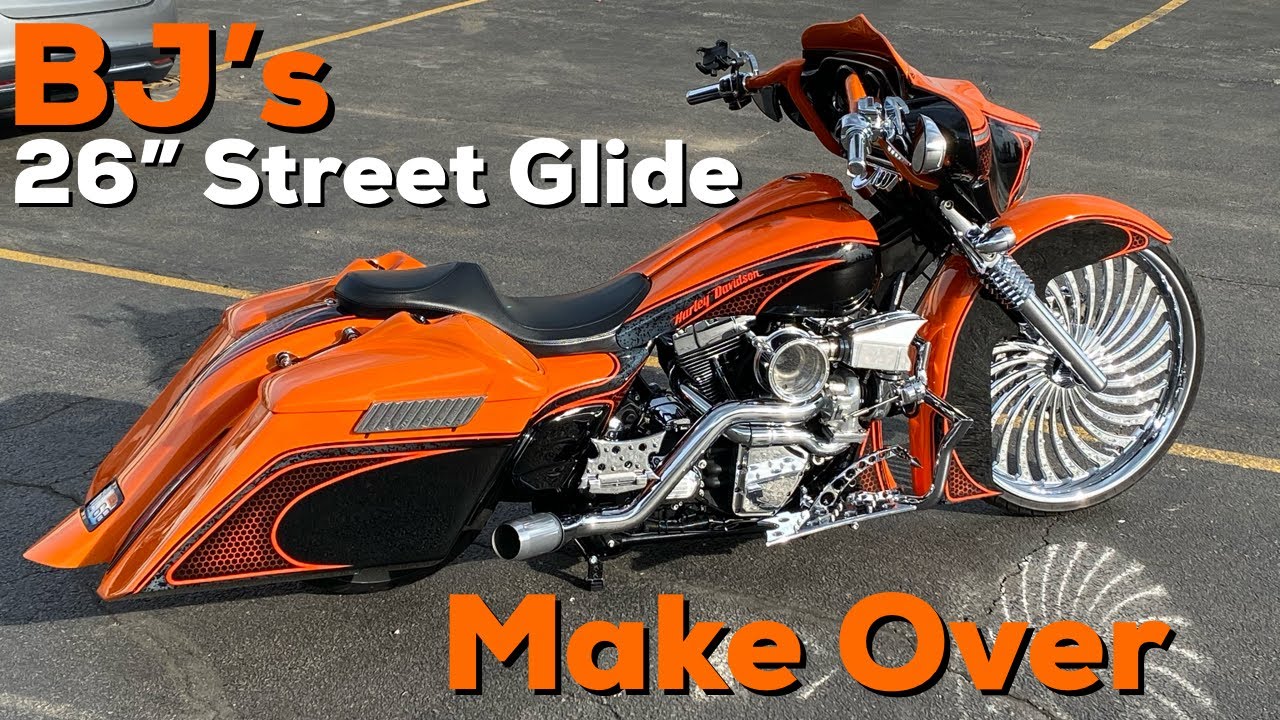Переделайте 26-дюймовый Harley Street Glide Custom Bagger