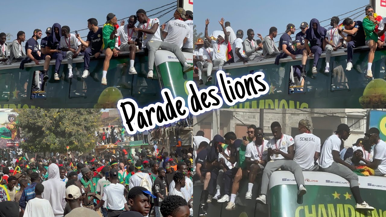 L’incroyable geste des lions,Sadio Mané et Pape Thiaw envers les fans à Castor, Parade des lions…