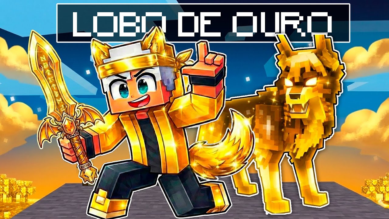 Virei um LOBISOMEM DE OURO no Minecraft por 24 HORAS