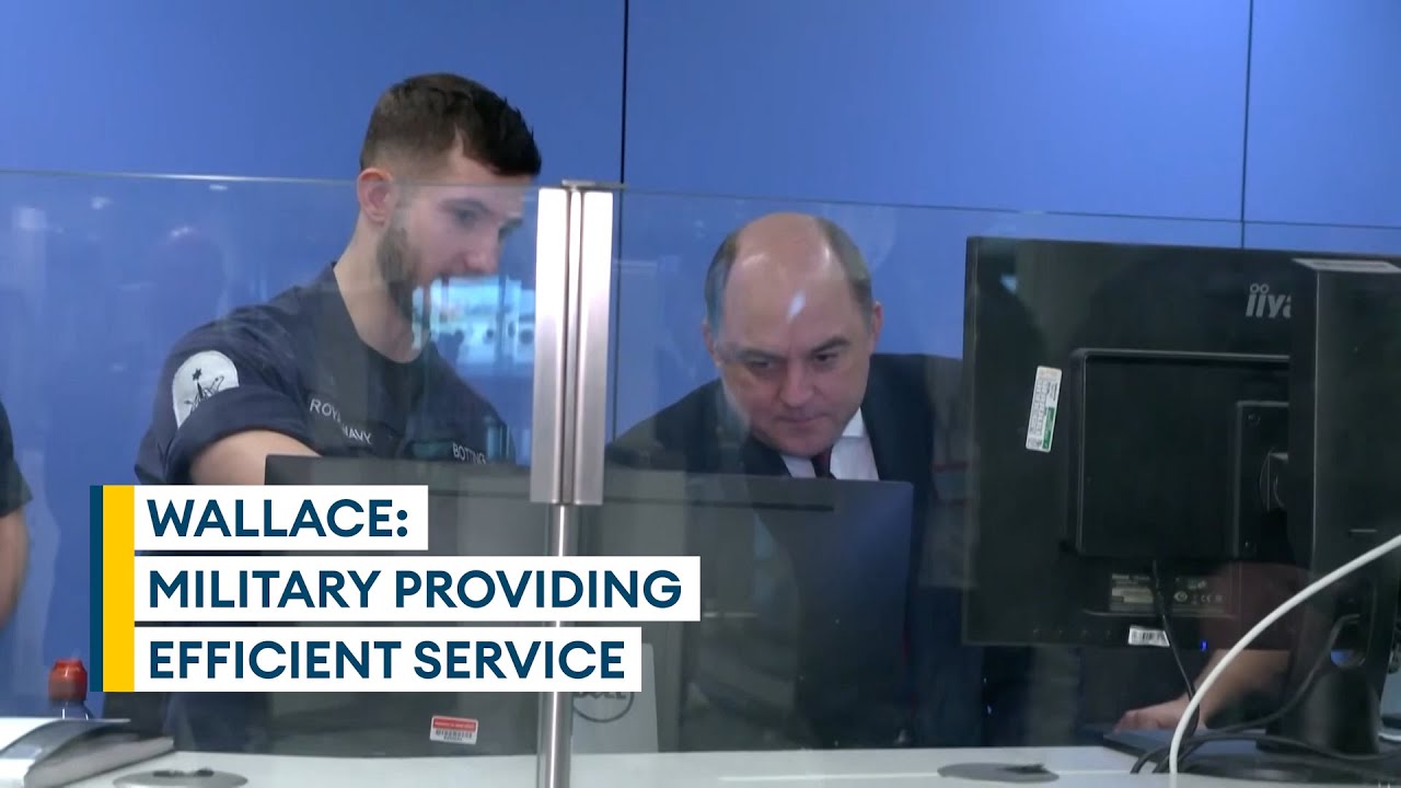 Defence Secretary visits personnel covering Border Force strikes