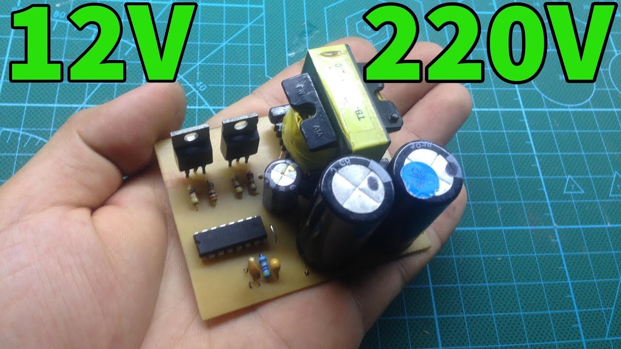 Simple INVERTER 12V to 220V from ATX supply part1