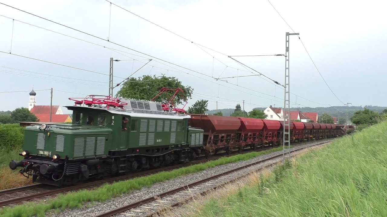 Fotoz&uuml;ge zum Traktionswechsel im N&ouml;rdlinger Ries mit E94 BR139 und BR140 (Teil 2)