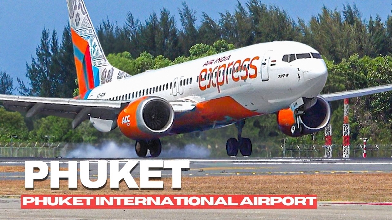 🇹🇭✈️ ТАНЕЦ НАД МОРЕМ! Воздушное движение в небе острова Пхукет (HKT/VTSP)