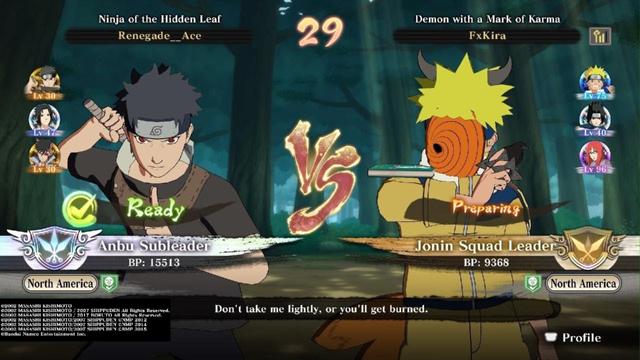 This Was a Nice Scrap! Naruto Storm Connections INTENSE Ranked Set