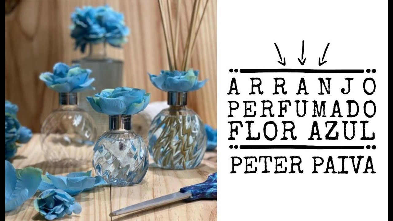 Arranjo Perfumado Flor Azul - Peter Paiva