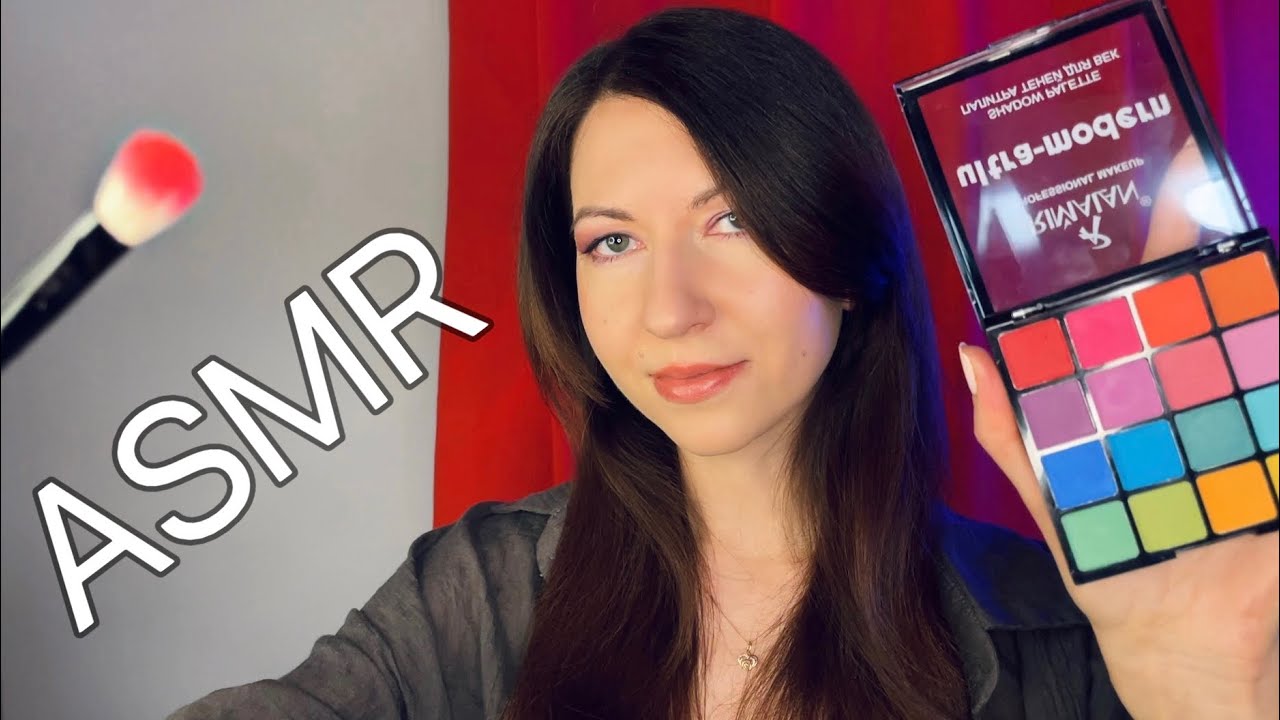 АСМР 🌈Реалистичный макияж 💄 / Неразборчивый шепот 🤫/ ASMR Make