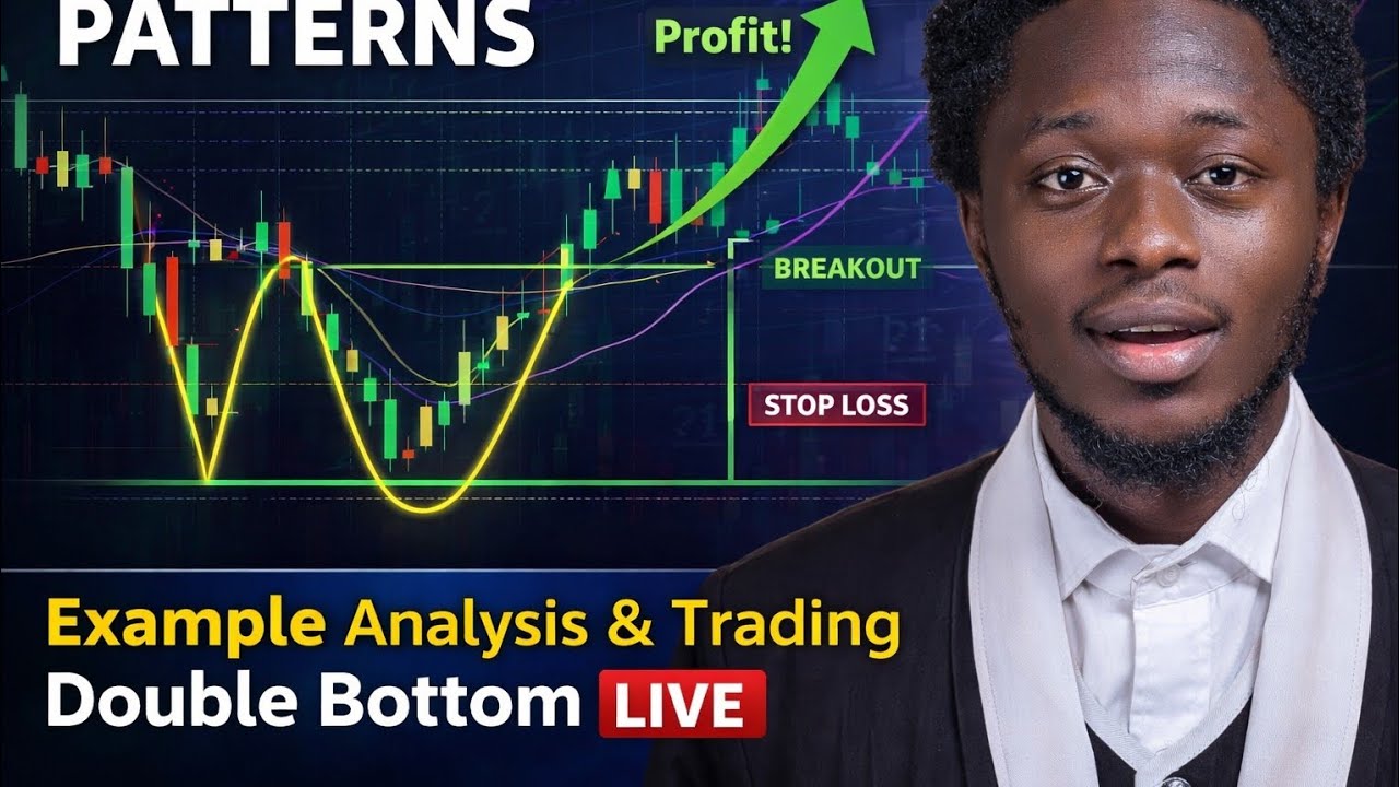 Double Bottom Strategy (Live Example Analysis for forex course part 65)