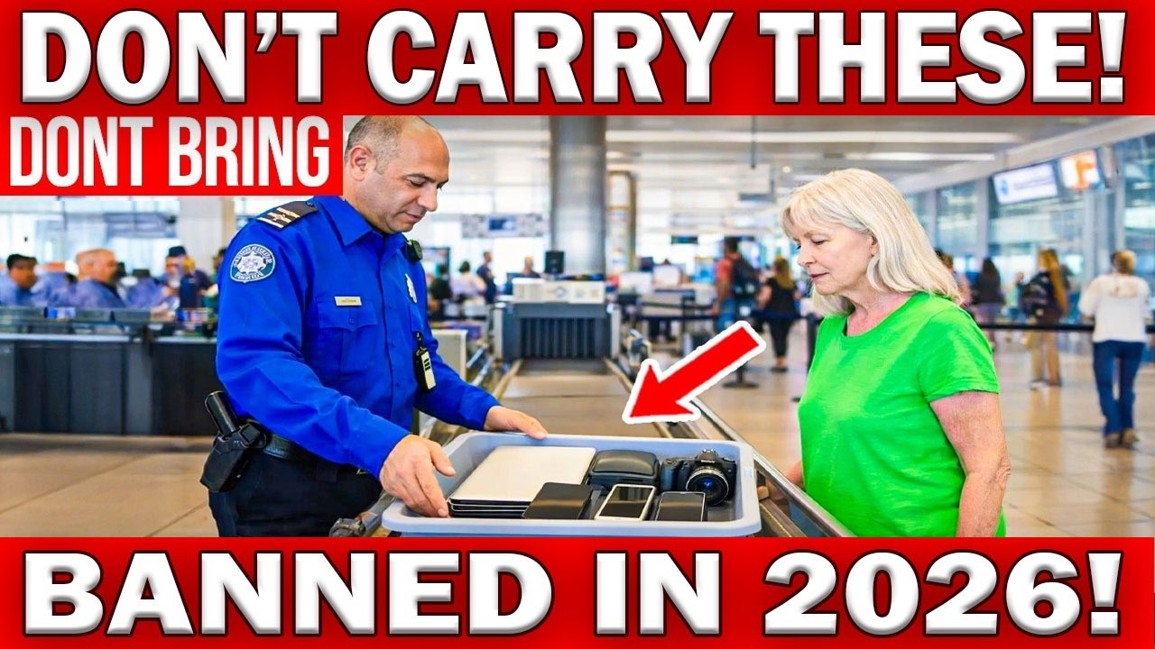 🚨 TSA 2026 Alert | 10 Electronics Seniors Can’t Carry | Confiscation Warning!