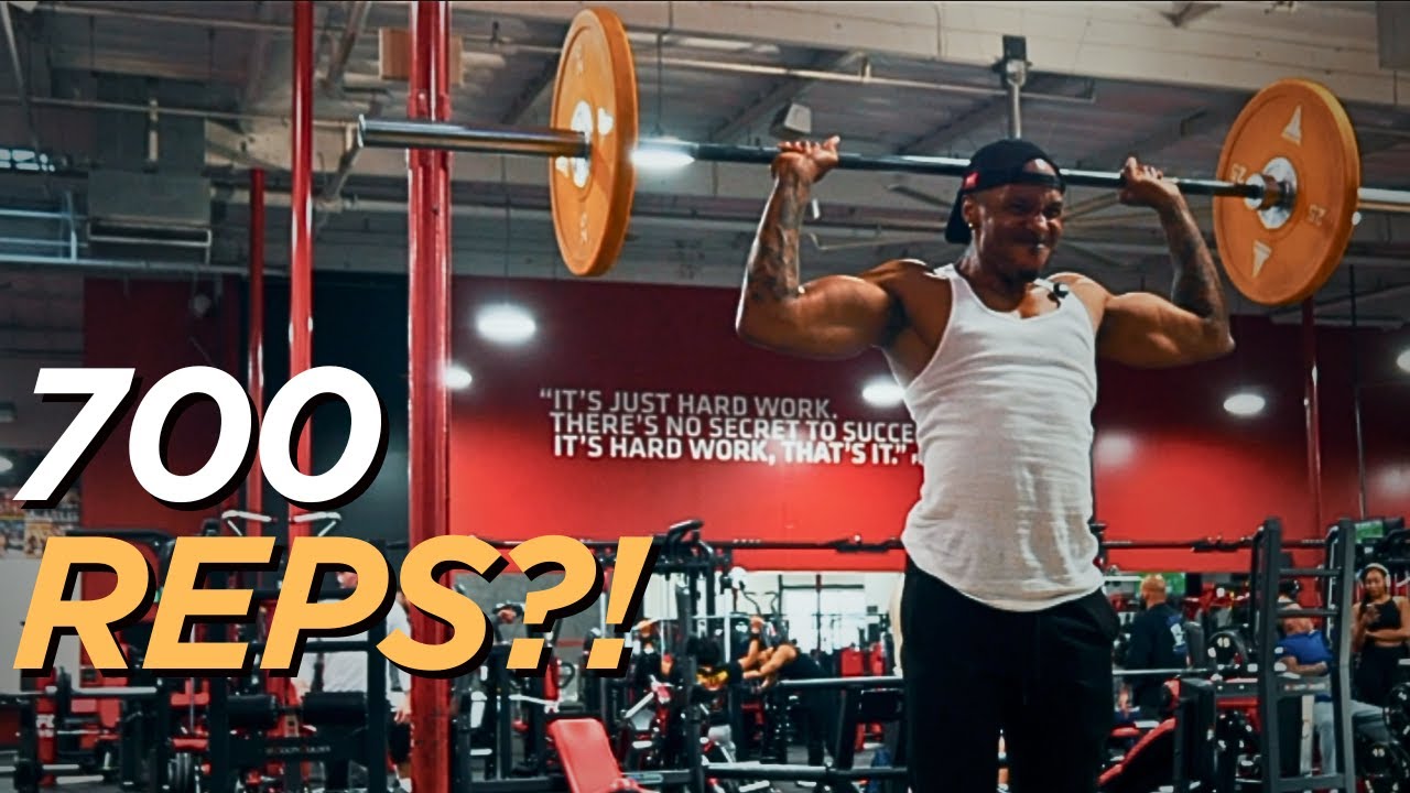 700 Reps For Chest, Triceps and Shoulders (Full workout)