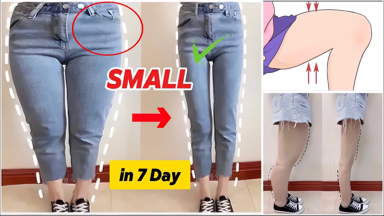 SMALL LEGS & THIGHS IN 7 DAY | 10 Min Legs workout burn Fat 🔥, lean Legs - Slim thighs at home