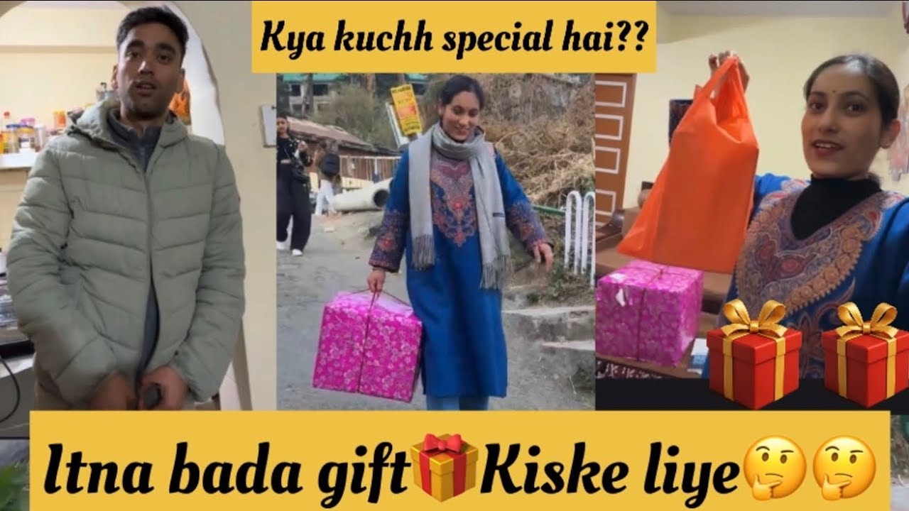 Badi mushkil se duty par pahunchi⛸️// Scooty mein itna bada gift lana hua mushkil😮// Ronie & Champ//