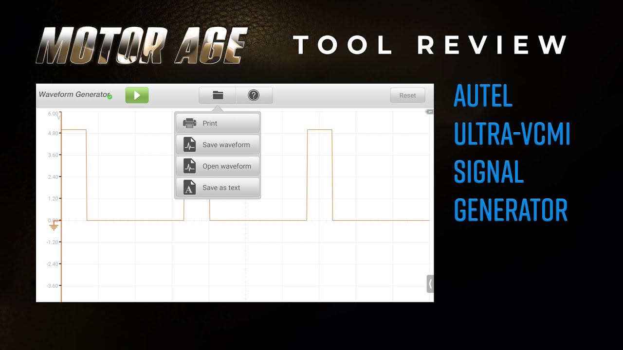 Tool Review: Autel Ultra - VCMI - Signal Generator