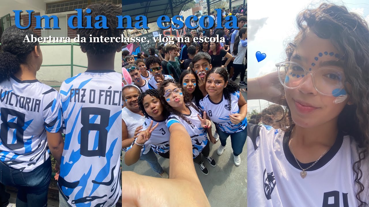 Vlog na escola🤍| início de interclasse, amigos, competição de jogos.