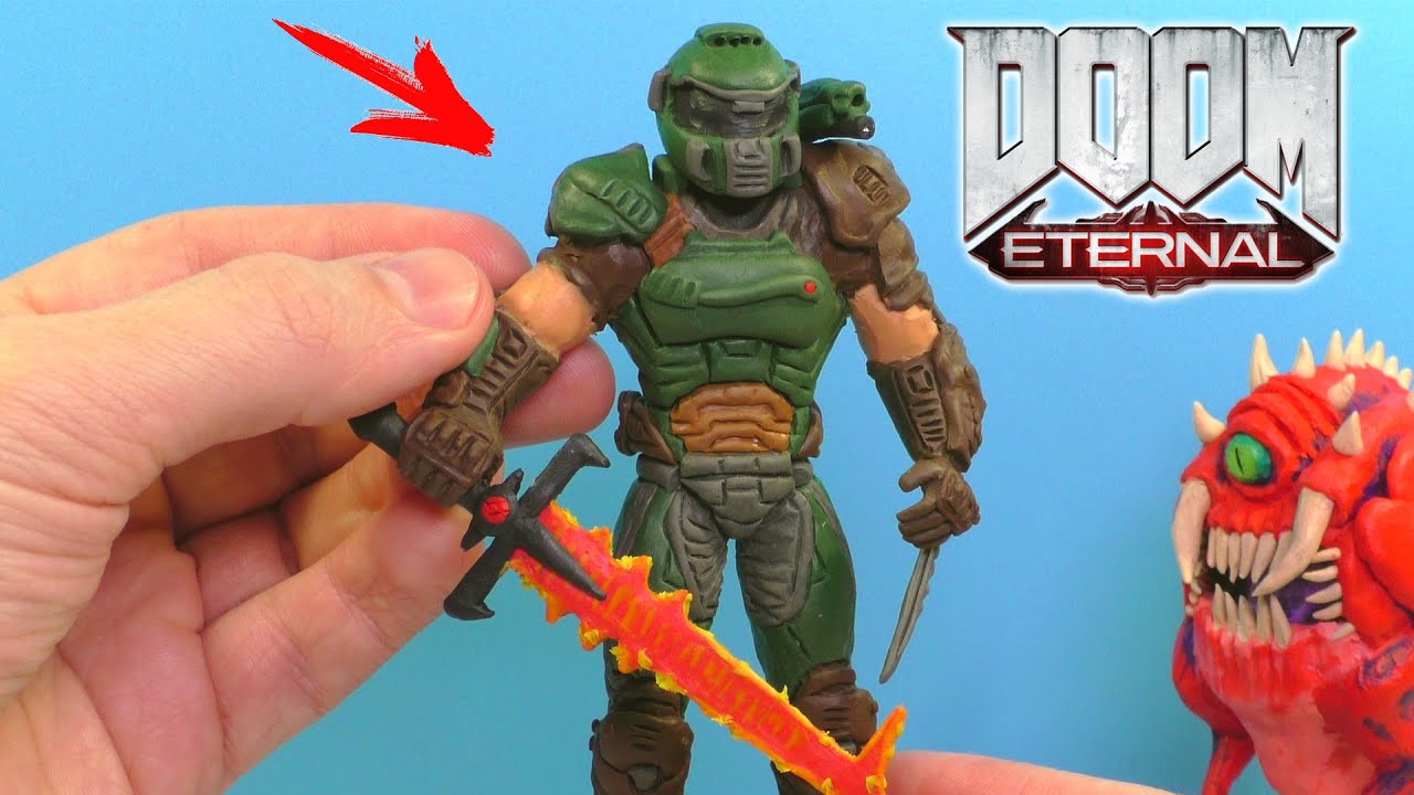 Лепим ПАЛАЧА РОКА из игры Doom Eternal | Думгай Видео Лепка
