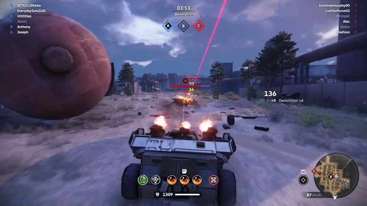 Crossout 2.0 Wedge Triple Mace Shotgun Build