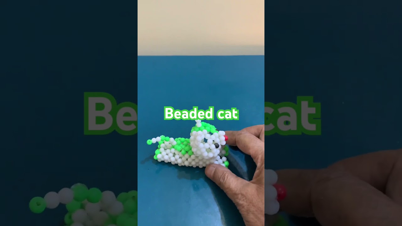Beaded cat