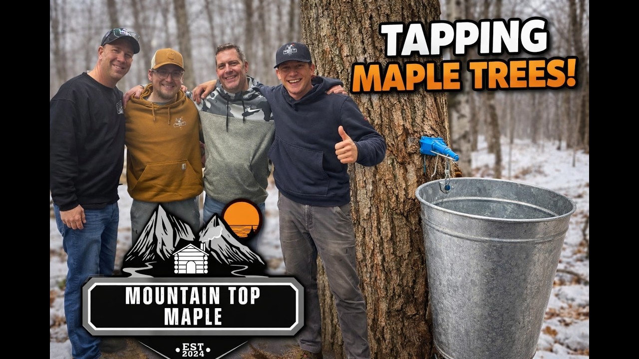 Maple Syrup Season is Here! Tapping Trees at Mountain Top Maple!