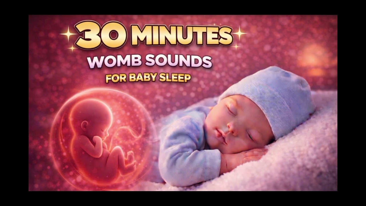 30 Minutes Womb Sounds for Baby Sleep | Deep Sleep White Noise | Calming Prenatal Sounds