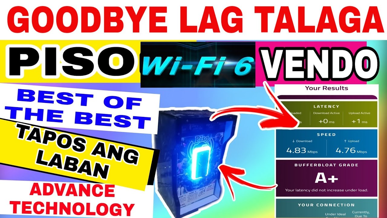 PINAKAMABILIS NA PISO WIFI VENDO GOODBYE LAG TALAGA GAMIT ANG WIFI 6 PROVEN AND TESTED NATIONWIDE