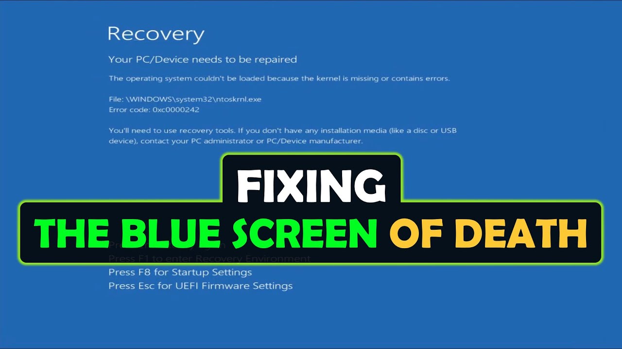How To Fix The Blue Screen Of Death On Windows 10/11
