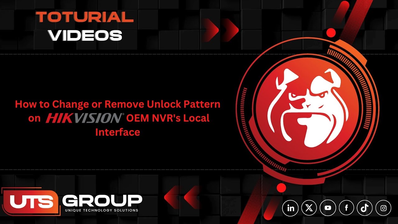 How to Change or Remove Unlock Pattern on Hikvision OEM NVR's Local Interface | UTS Group