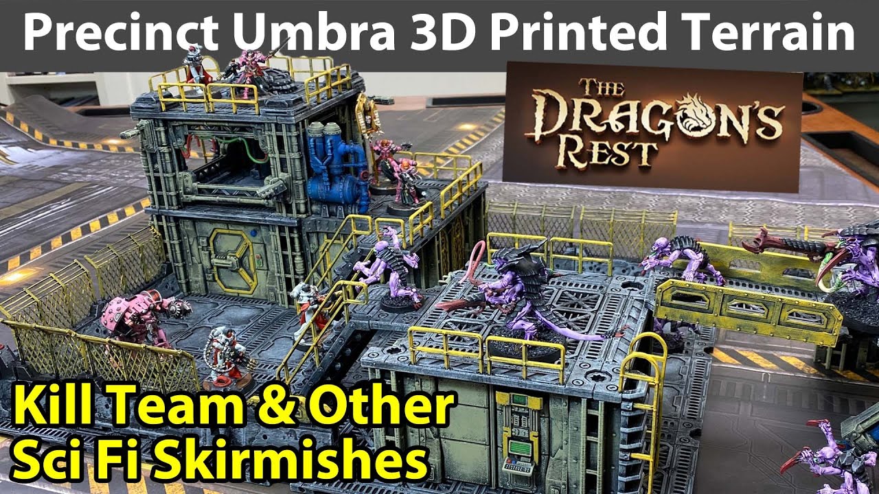 Precinct Umbra 3D Printed Sci Fi Terrain for Kill Team - Dragon's Rest