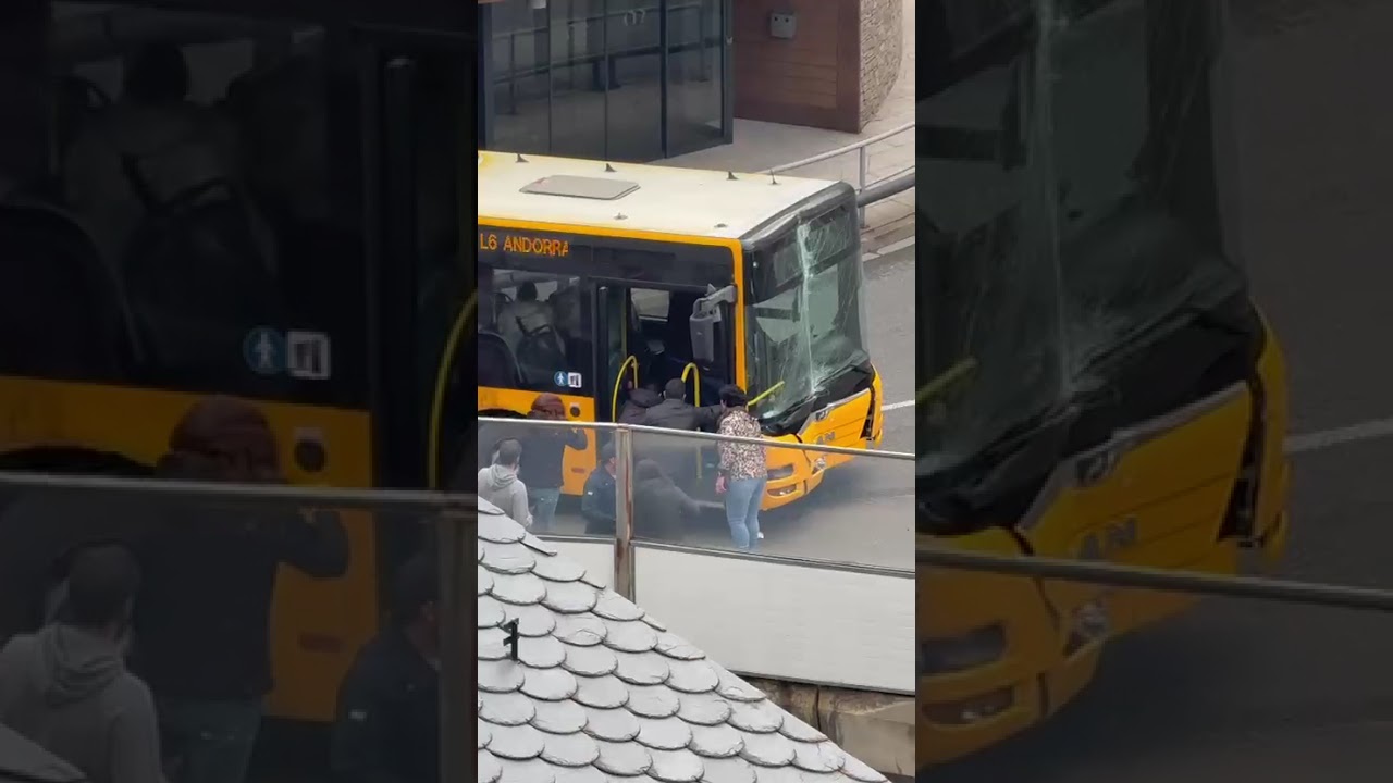 Accident d'un bus a la Massana