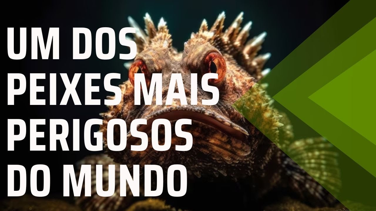 A Picada Do Peixe Pedra #curiosidades #animais #ex&oacute;ticos #peixes #oceano