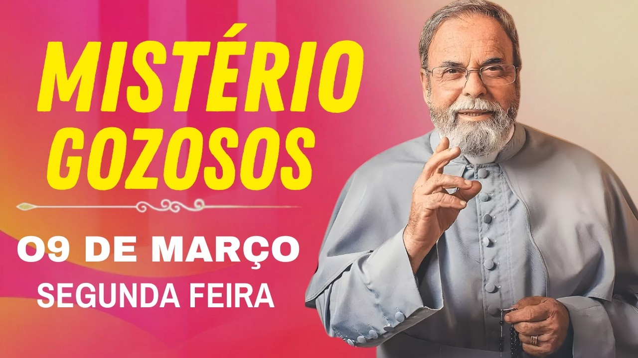 TERÇO DE APARECIDA COM PE. ANTONIO MARIA – 09 DE MARÇO DE 2026 | MISTÉRIOS GLORIOSOS