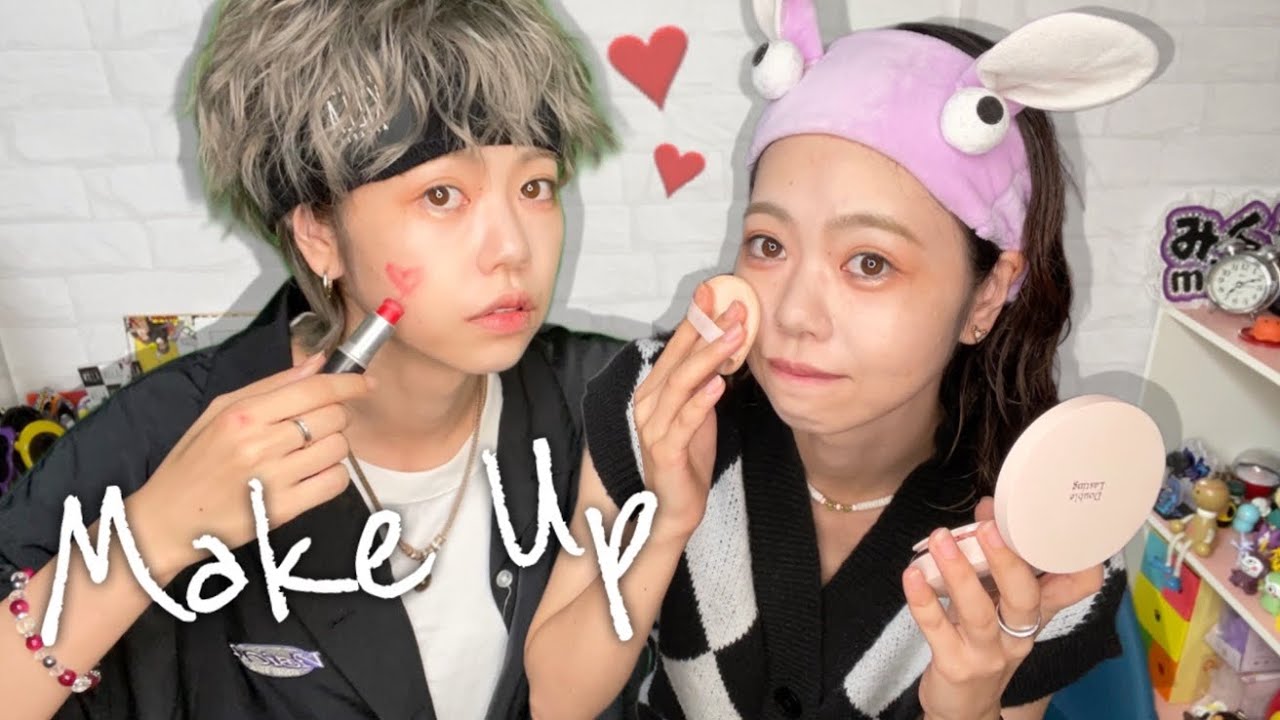 【毎日メイク】彼に見守られながら顔面を作る動画