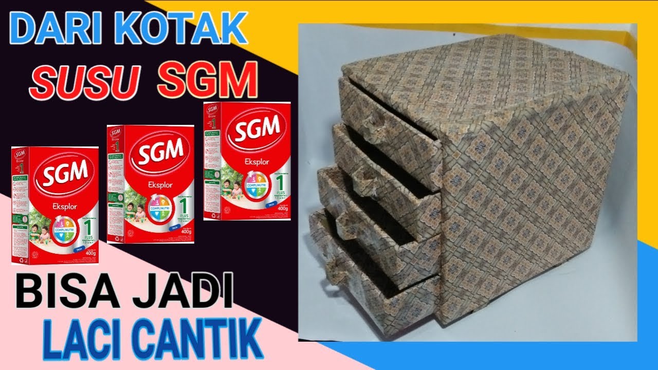 Kerajinan dari kotak susu
