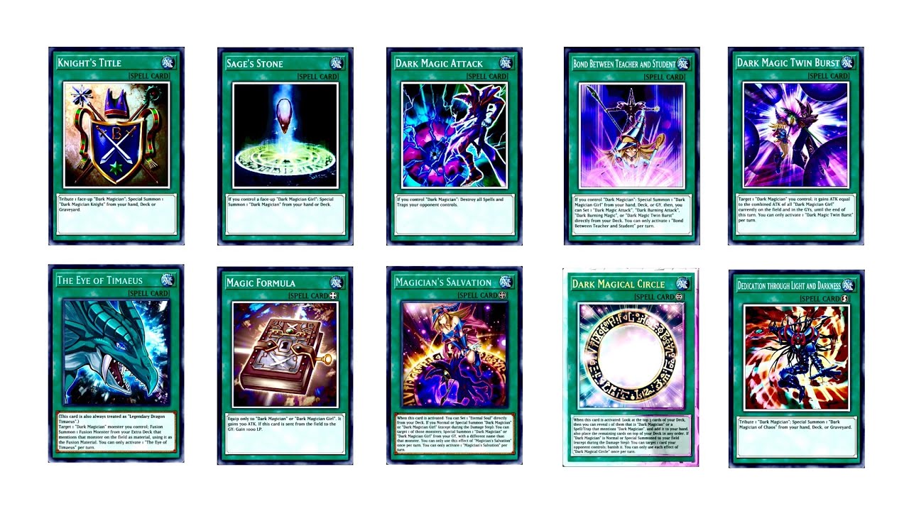 Every Card in Yu-Gi-Oh! Master Duel Pt. 9 - The Dark Magician Archetype (Spell Card Support)