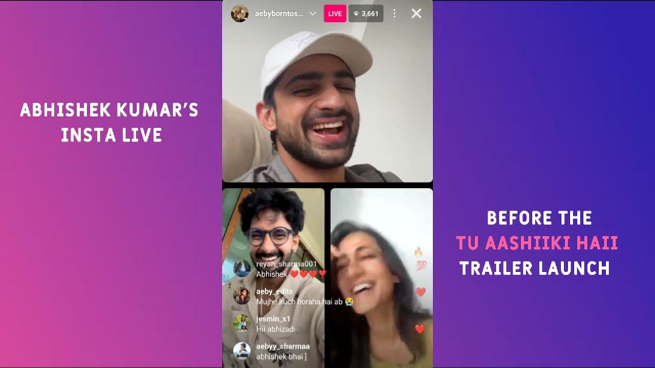 Abhishek Kumar Insta Live | Before the ‘Tu Aashiiki Haii’ Trailer Launch #newshow #dreamiyatadramaa